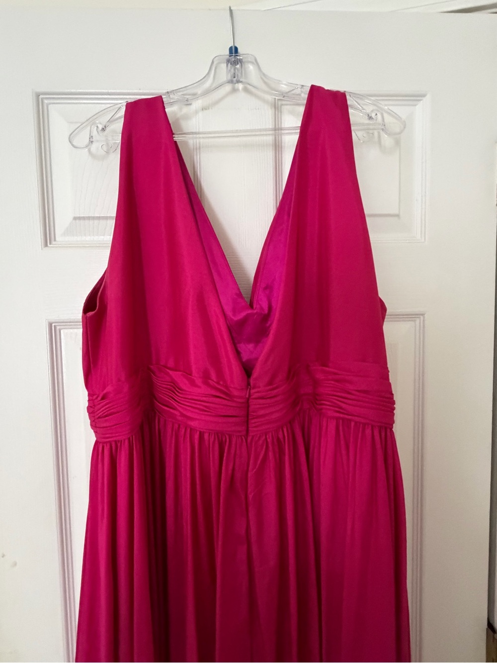 Mac Duggal High Low Taffeta High Low Evening Dress Magenta - Picture 6 of 8